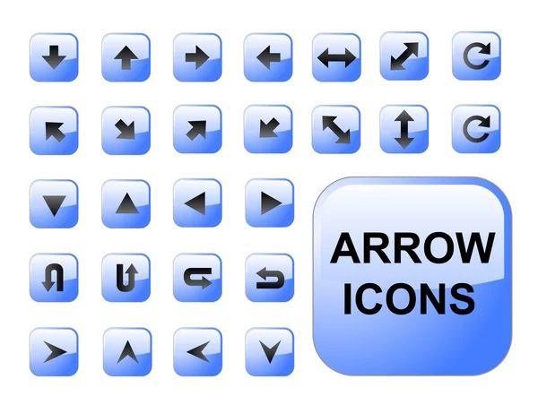 Arrow blue buttons — Stock Vector