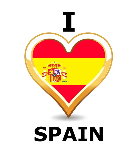 Я люблю Испанию — стоковый вектор