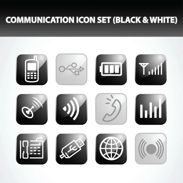 Zestaw ikon komunikacji — Wektor stockowy