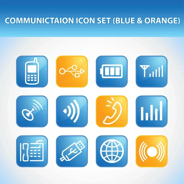 Communication Icon Set — Stock Vector