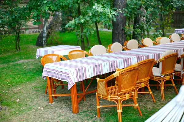 Outdoor banquet — Stock Photo, Image