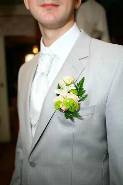 Boutonniere for jacket — Stock Photo, Image
