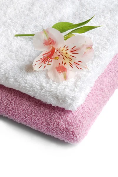 stock image Towel with flower