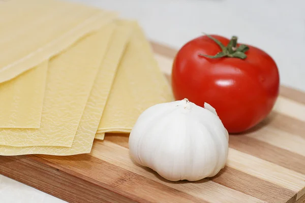 Lasagne sheets ready for cooking, — Stock Photo, Image
