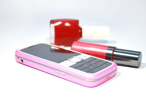Telefone celular Womanish — Fotografia de Stock
