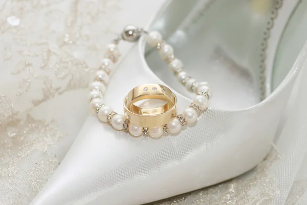 Esküvői gyűrű Stock Kép