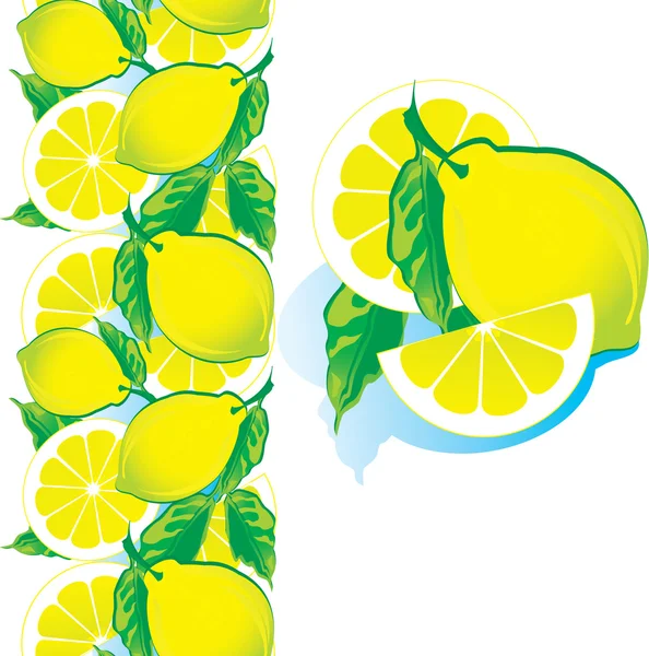 Ripe lemon — Stock Vector
