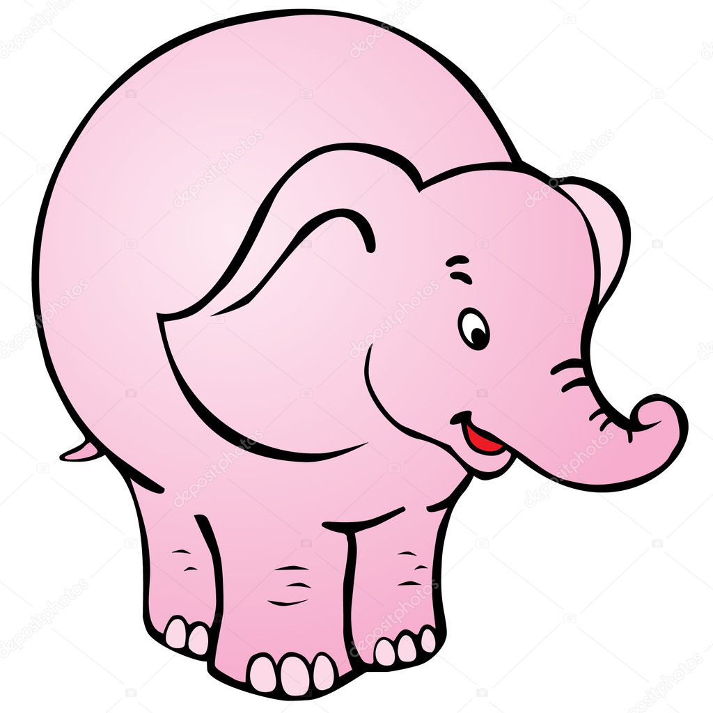 Big cartoon elephant