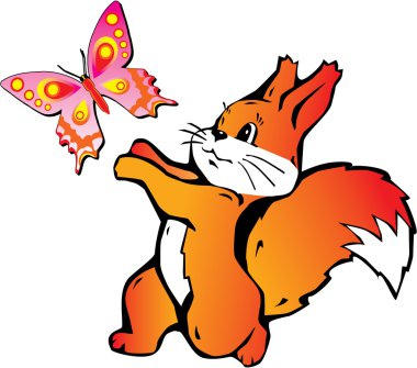 Lovely squirrel clipart