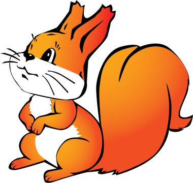 Nice Little Squirrel clipart