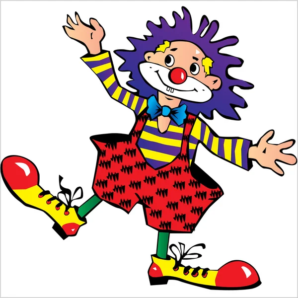 Happy clown — Stock Vector