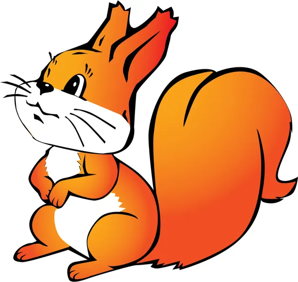 Joli petit écureuil — Image vectorielle