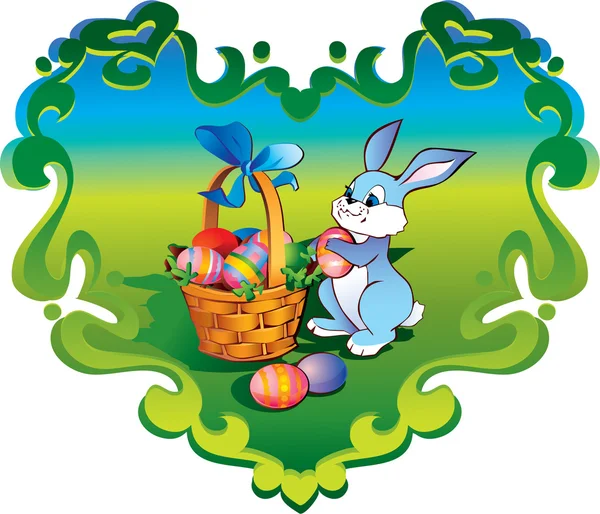 Easter bunny. — Stock Vector