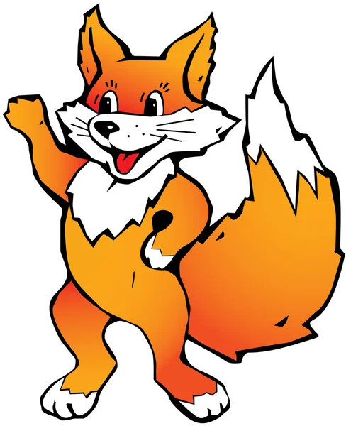 stock vector Happy Red Fox