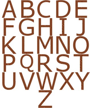 ahşap alfabe