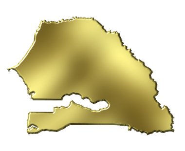 3d altın harita Senegal