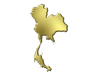 Tayland 3d altın Haritası