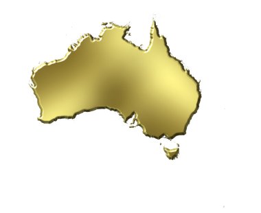 Avustralya 3d altın Haritası
