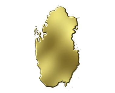 3d altın harita Katar