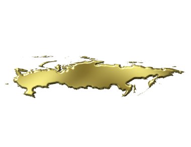 Rusya 3d altın Haritası