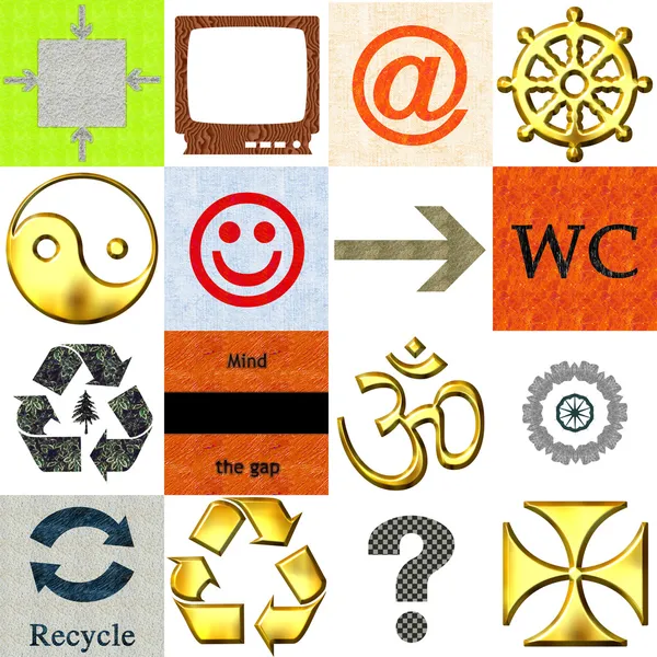 Icons Collection — Stock Photo, Image
