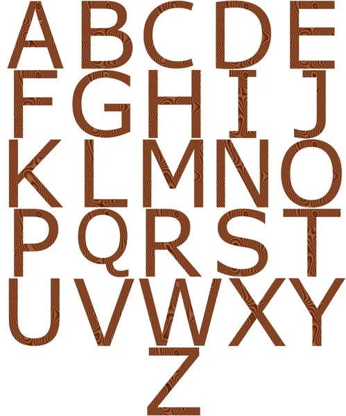 Houten alfabet — Stockfoto