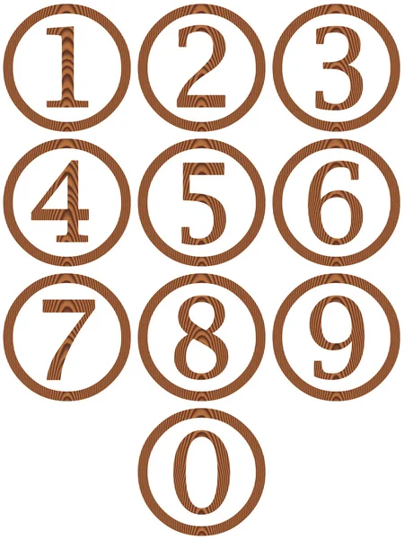 Ξύλινο πλαισιωμένο αριθμούς — Φωτογραφία Αρχείου