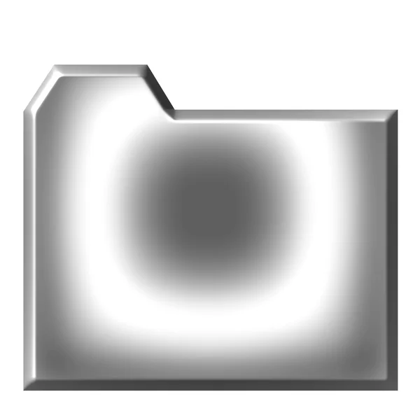Silver Folder — Stock Photo, Image