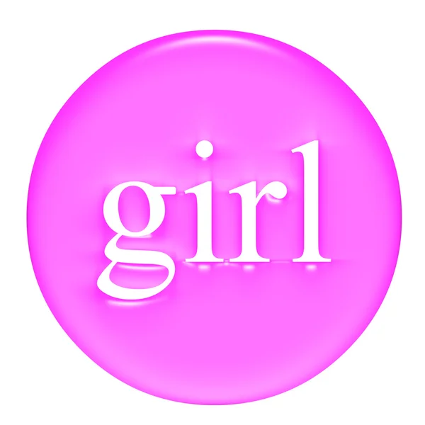 Emblema da menina — Fotografia de Stock