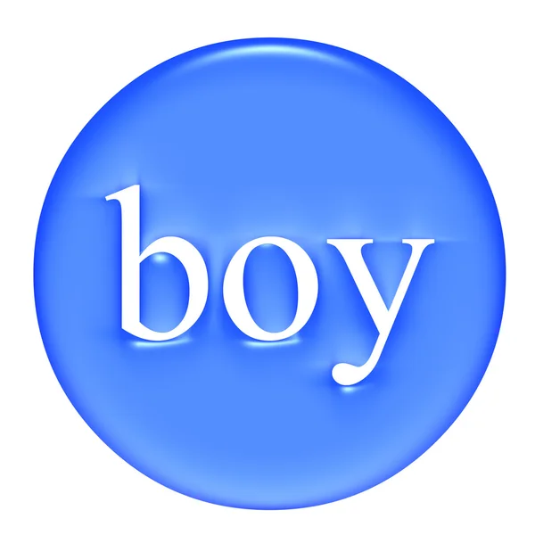Αγόρι σήμα — Φωτογραφία Αρχείου