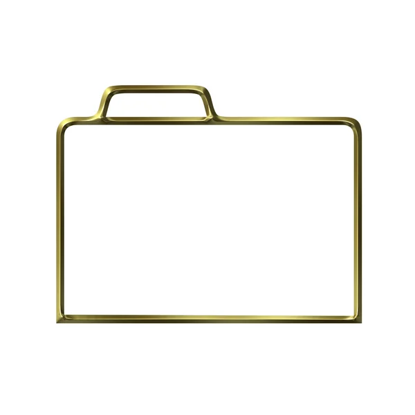 Golden closed folder silhouette — Stock Photo, Image