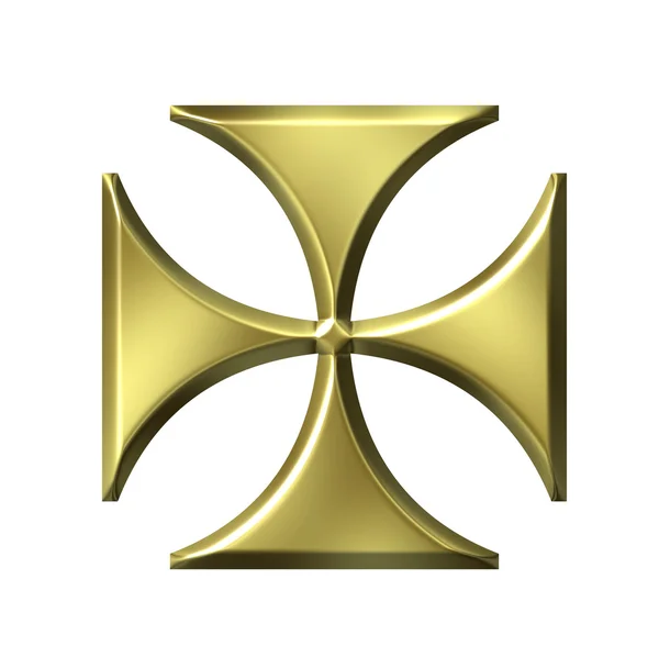Zlatý německý kříž — Stock fotografie