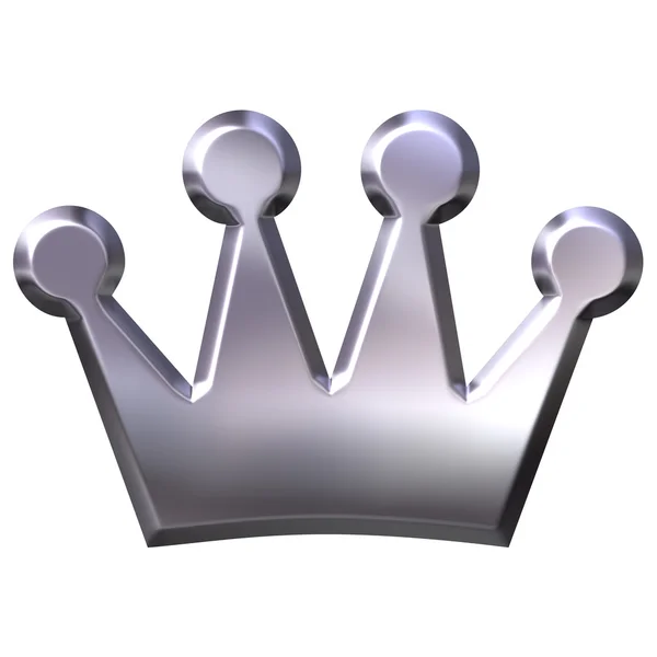 Срібло Crown — стокове фото