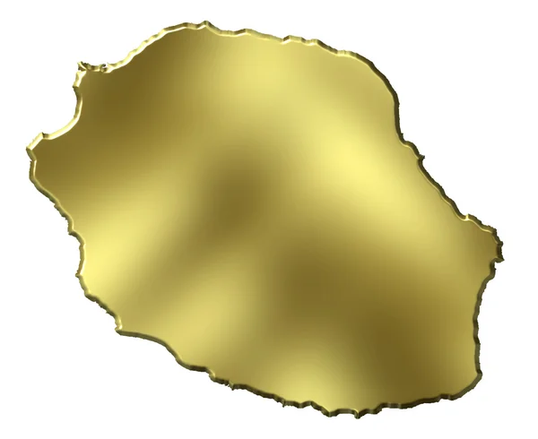 3d mapa złote łączenia — Zdjęcie stockowe