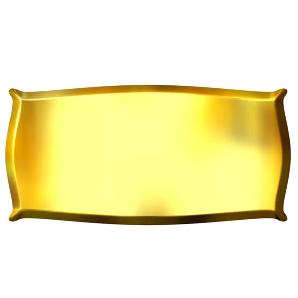 Banner de oro 3D — Foto de Stock