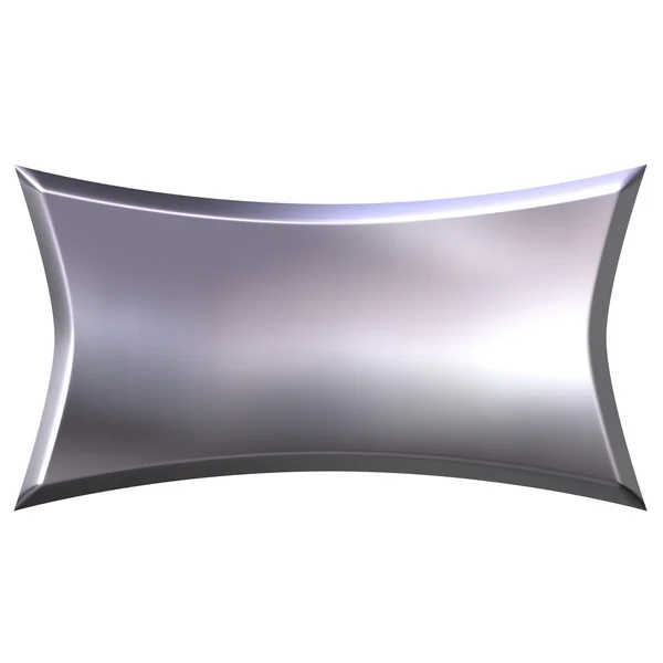 3D silver Banner — Stockfoto