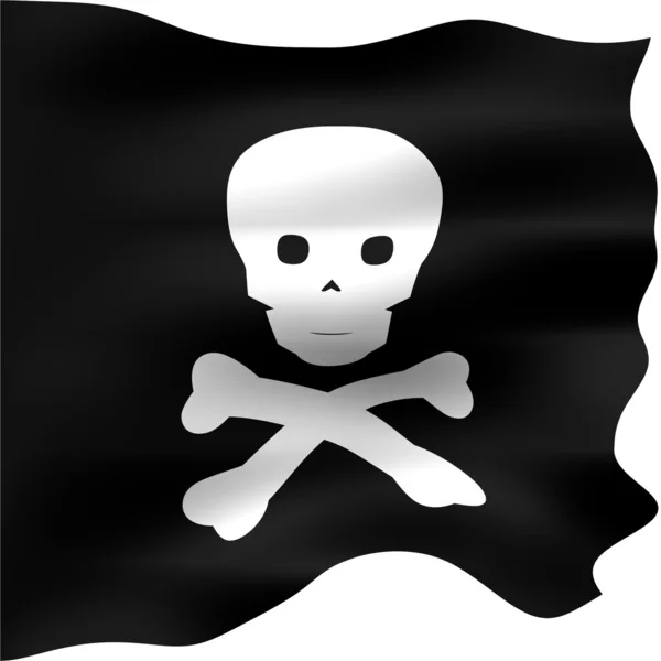 Pirátská vlajka — Stock fotografie