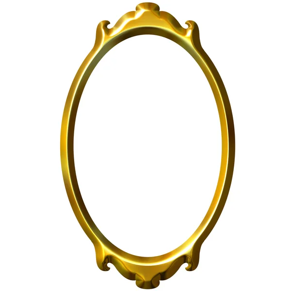 3D Golden Frame — Stock Photo, Image