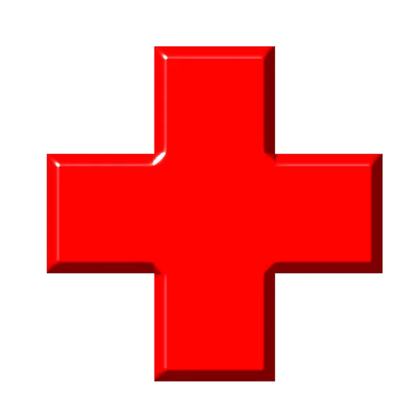 3 d の赤十字 — ストック写真