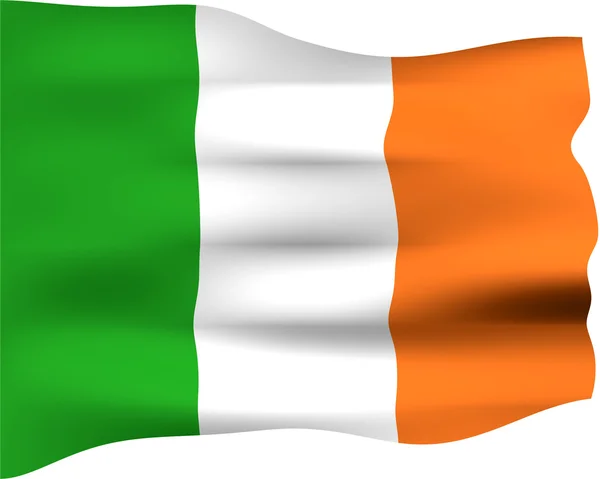 3D Írország zászlaja — Stock Fotó