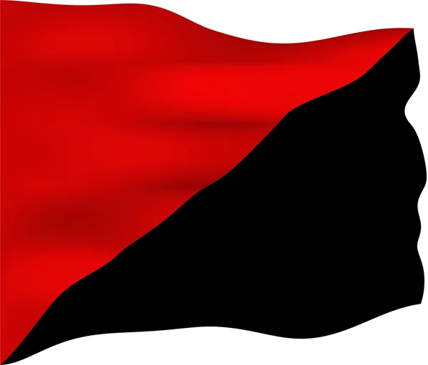 Bandera del comunismo anarquista — Foto de Stock