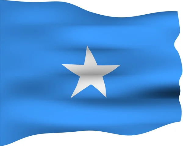 3D-флаг Сомали — стоковое фото