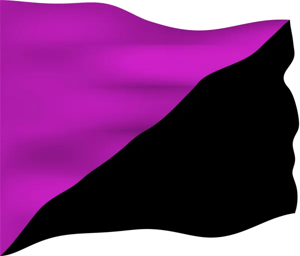 Flagge des anarchistischen Feminismus — Stockfoto
