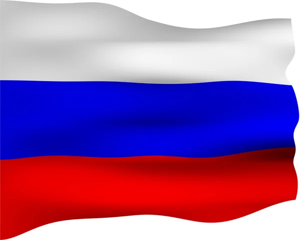 Bandiera 3D della Russia — Foto Stock