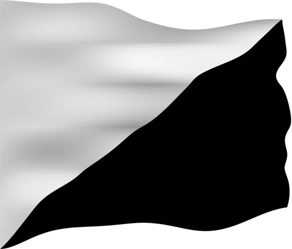 Флаг анархистов-пацифистов — стоковое фото