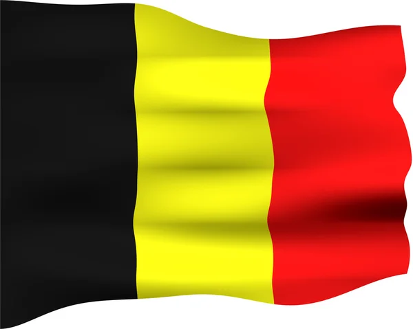 3D Flag of Belgium — Stock Photo, Image