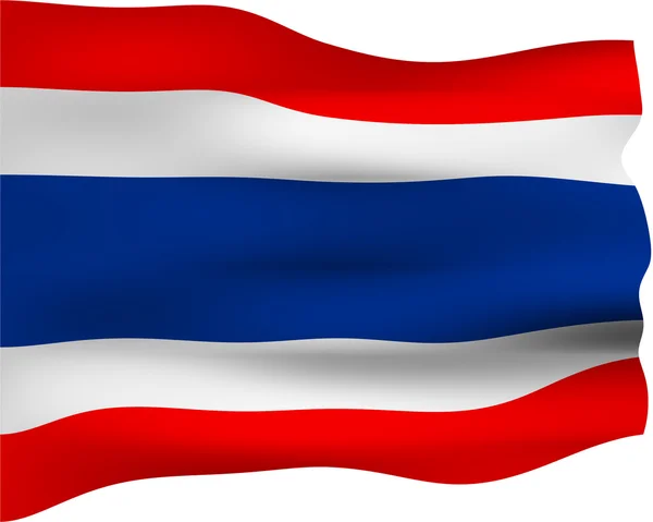 3D σημαία της Ταϊλάνδης — Φωτογραφία Αρχείου