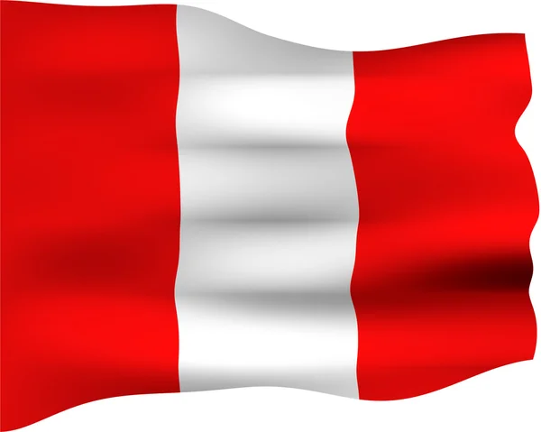 3d Bandeira do Peru — Fotografia de Stock