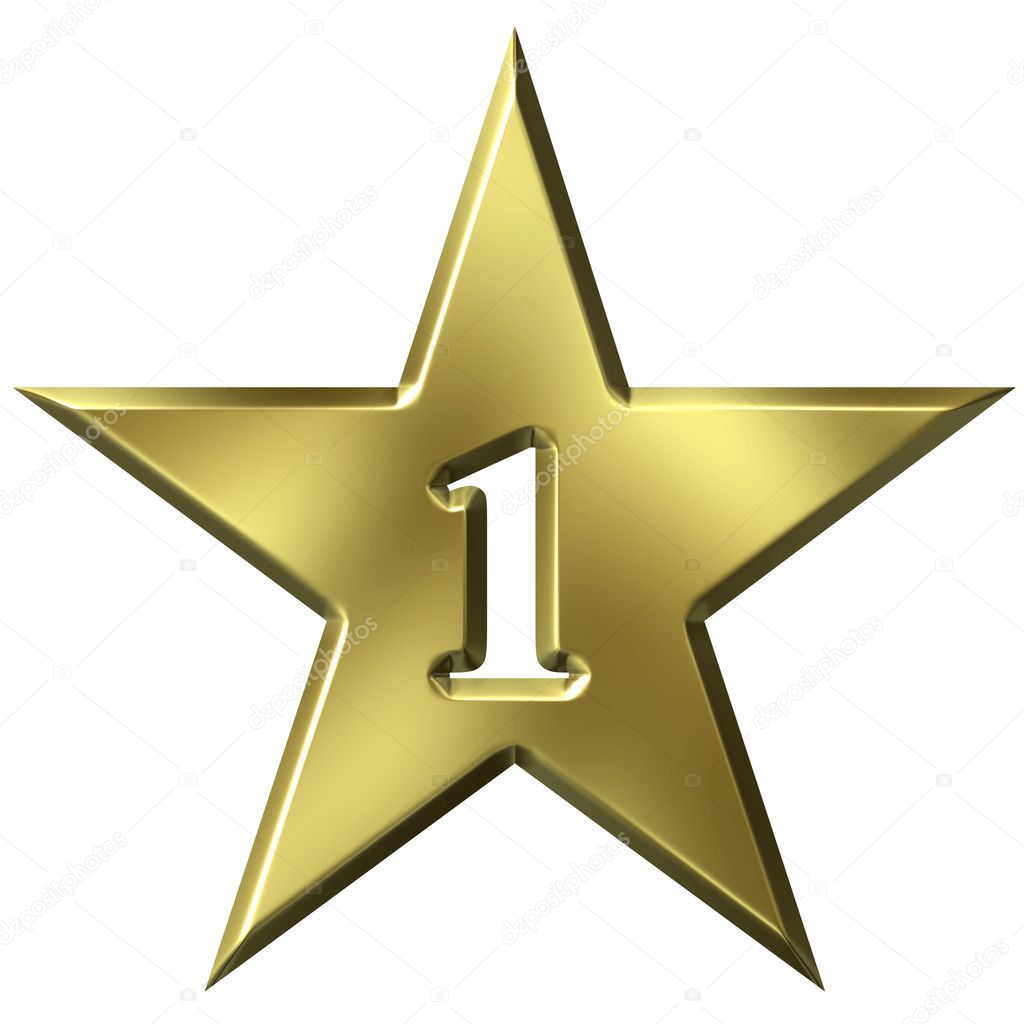 Number 1 Star Stock Photo by ©georgios 1222223