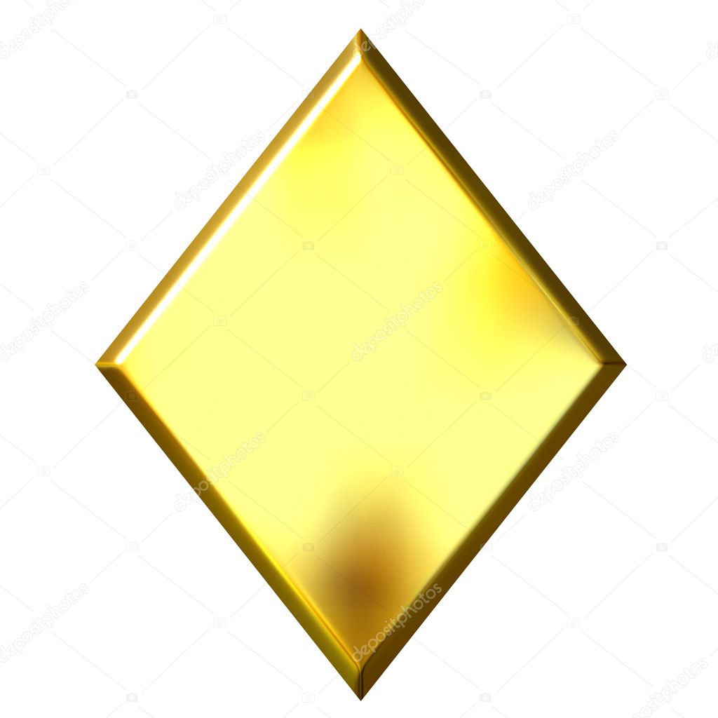 3D Golden Diamond
